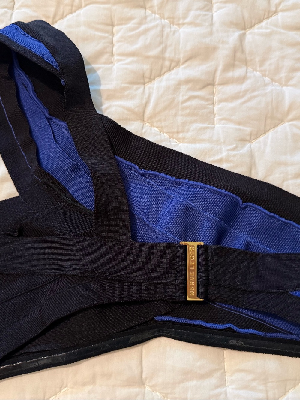 Herve Leger Eve One Shoulder Bandage Bikini - Picture 3 of 4